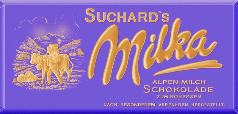  Milka  упаковка шоколада 